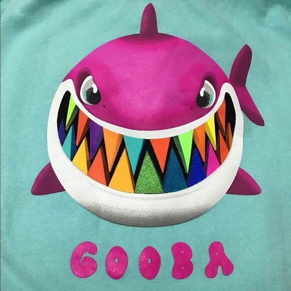 6ix9ine Blue Shark Print Gooba Size Medium Hoodie New Without Tag - Picture 3 of 4